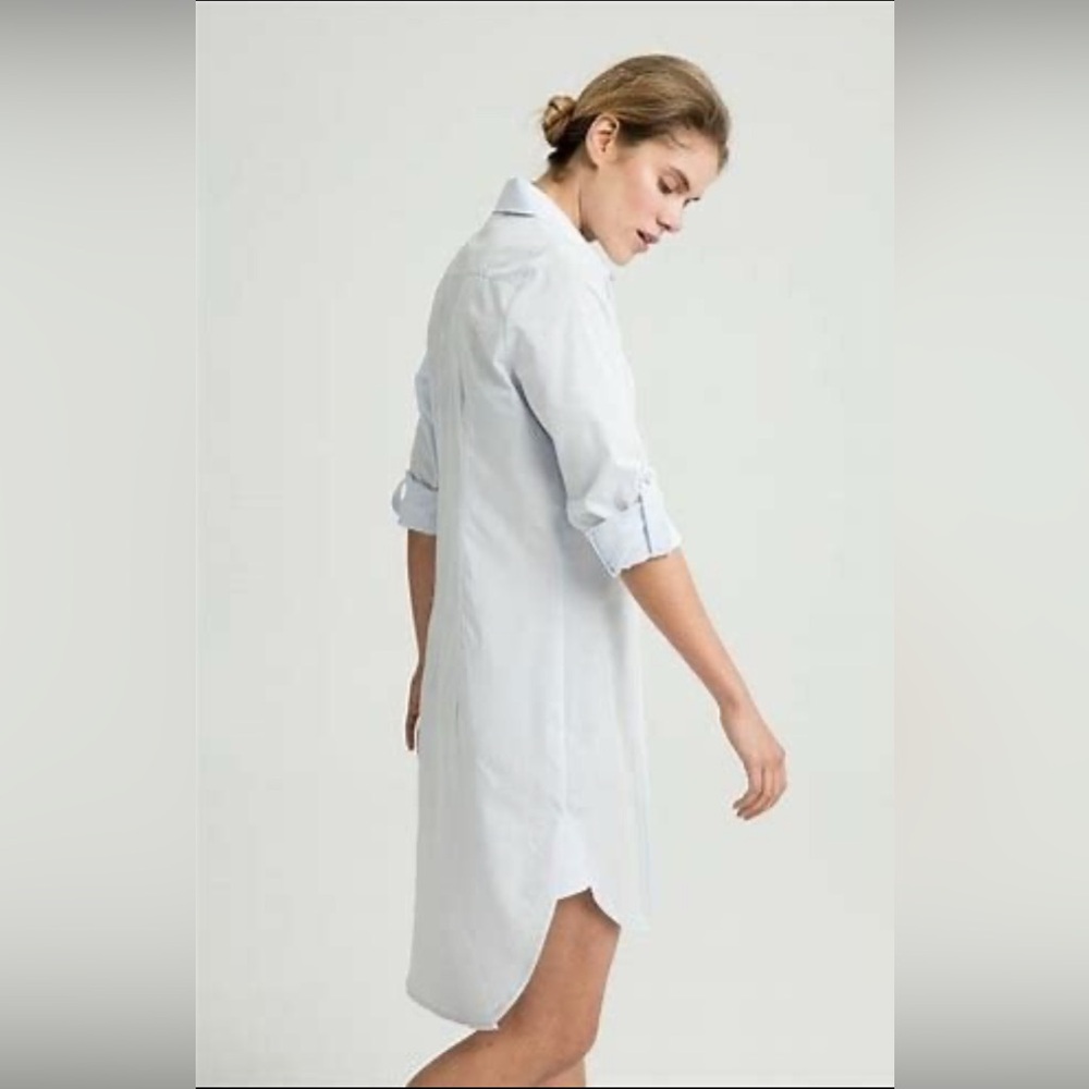 NWT Harshman Willow Shirt Dress, Blue Extra Smal…